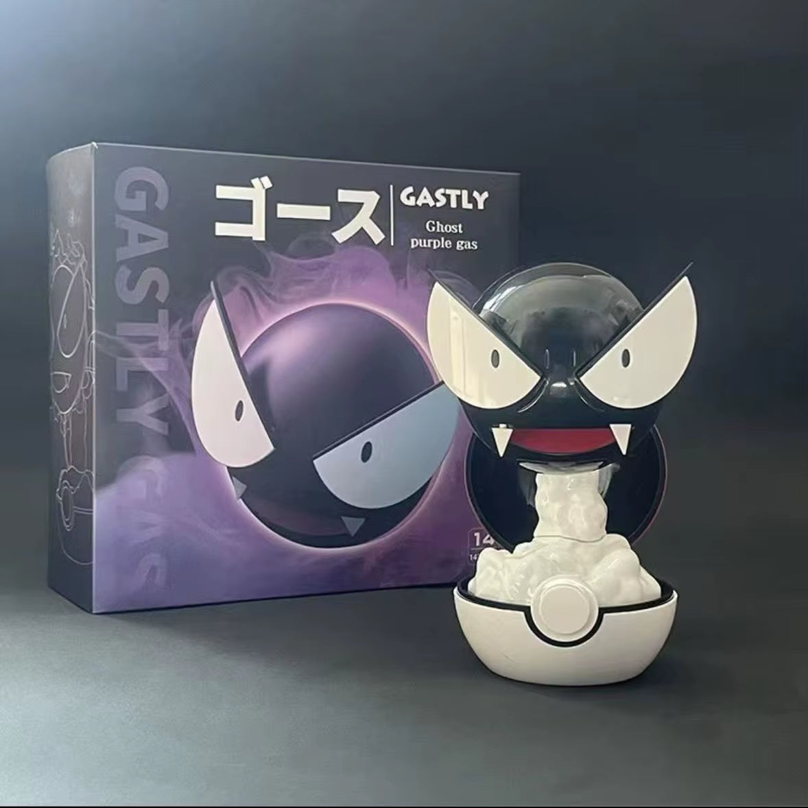 Pokemon Gastly Action Figure Humidifier - Cute Desktop Decoration & Night Light for Kids - Perfect Gift for Anime Fans!